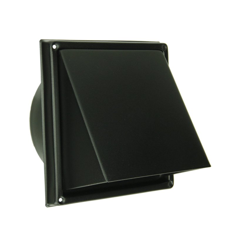 Renson 641 dampkaprooster dia 150 inox zwart