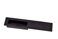 SCHUIFDEURKOM 96mm MET VOORPLAAT 200mm MAT ZWART