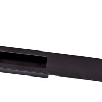 SCHUIFDEURKOM 96mm MET VOORPLAAT 200mm MAT ZWART SCHUIFDEURKOM 96mm MET VOORPLAAT 200mm MAT ZWART