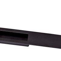 SCHUIFDEURKOM 96mm MET VOORPLAAT 200mm MAT ZWART