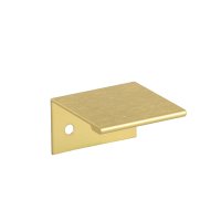 HOEKGREEP ALU BRUSHED GOLD 40x42,2x25mm CC 24mm