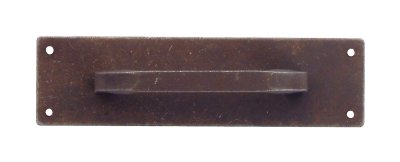 GREEP ""FERRO"" MET ACHTERPLAAT 110X30MM