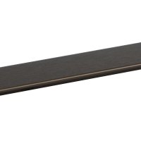 HOEKGREEP ALU BRUSHED DARK BRONZE 300x42,2x25mm CC 140mm