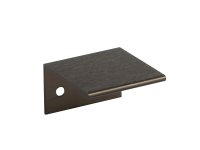 HOEKGREEP ALU BRUSHED DARK BRONZE 40x42,2x25mm CC 24mm