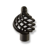 KNOP ""CAGE"" 34MM ZWART