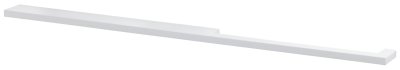 GREEP DRIMO 480MM ALUMINIUM / WIT ASYMMETRISCH