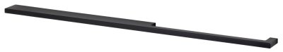 GREEP DRIMO 960MM ALUMINIUM / ZWART ASYMMETRISCH