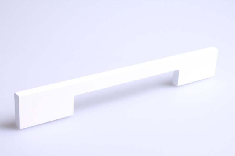 GREEP DRIMO 224MM ALUMINIUM / WIT SYMMETRISCH