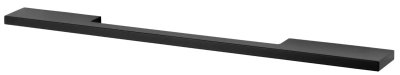 GREEP DRIMO 320MM ALUMINIUM / ZWART SYMMETRISCH