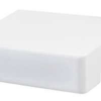 KNOP ""MOKA"" 16MM ALU/WIT 32x30x10mm KNOP ""MOKA"" 16MM ALU/WIT 32x30x10mm