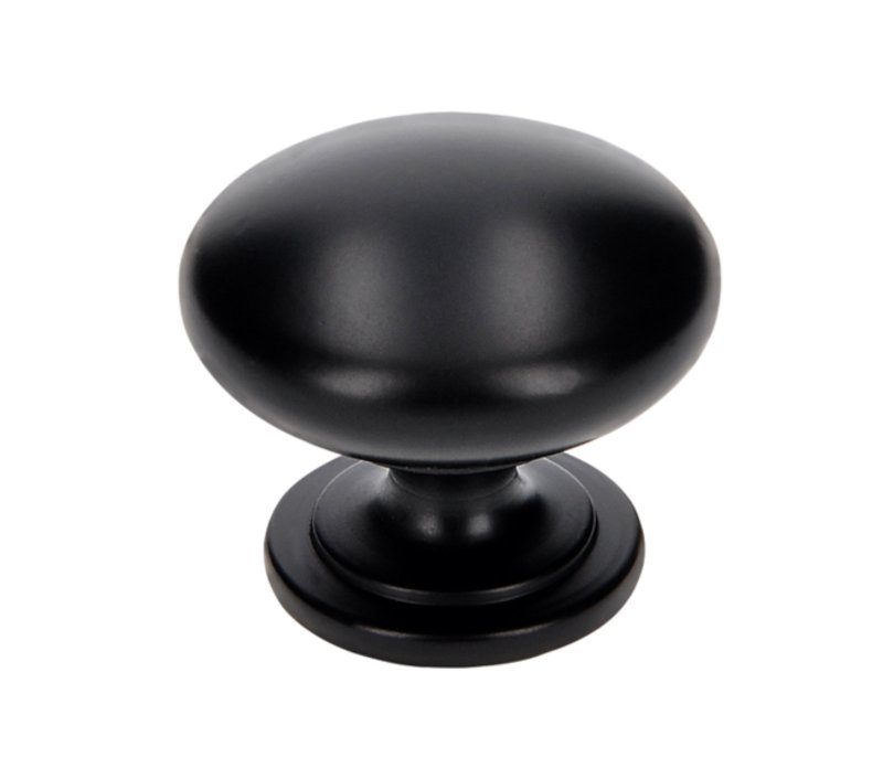 KNOP 33 MM MAT ZWART