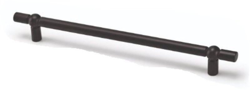 T-GREEP GROEF MAT ZWART CC 192 MM