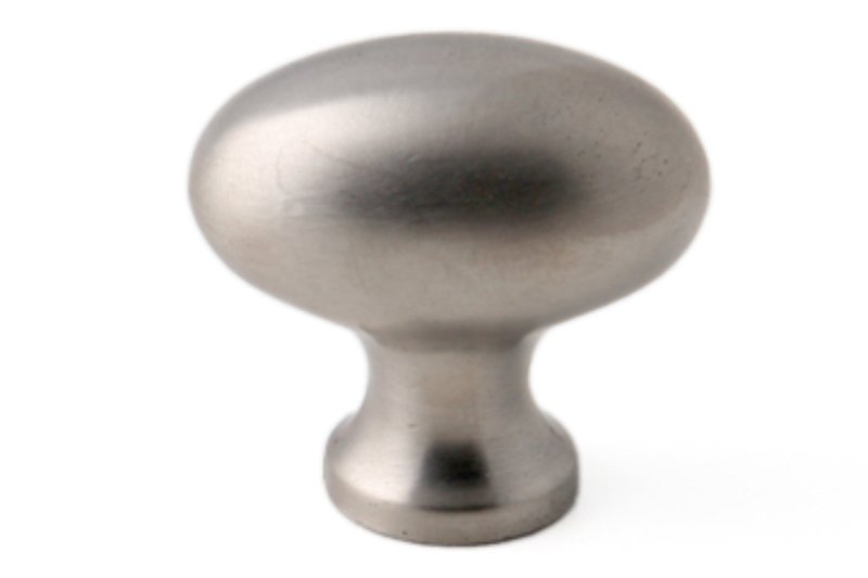 KNOP 31MM ZMC/RVS-KLEUR