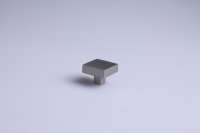 KNOP VIERKANT ZMC RVS KLEUR 30x30x24MM KNOP VIERKANT ZMC RVS KLEUR 30x30x24MM