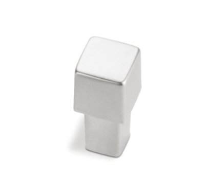 KNOP "SQUARE" 12x12 RVS-KLEUR