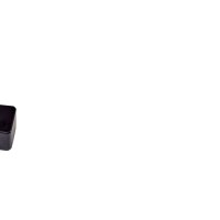 KNOP ZMC "VIERKANT CONISCH" 25x25MM MAT ZWART KNOP ZMC "VIERKANT CONISCH" 25x25MM MAT ZWART