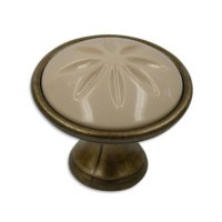 KNOP ø34MM ANTIEK BRONS/BEIGE KNOP ø34MM ANTIEK BRONS/BEIGE