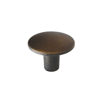 KNOP ø 30 MM ANTIEK MESSING GEBORSTELD