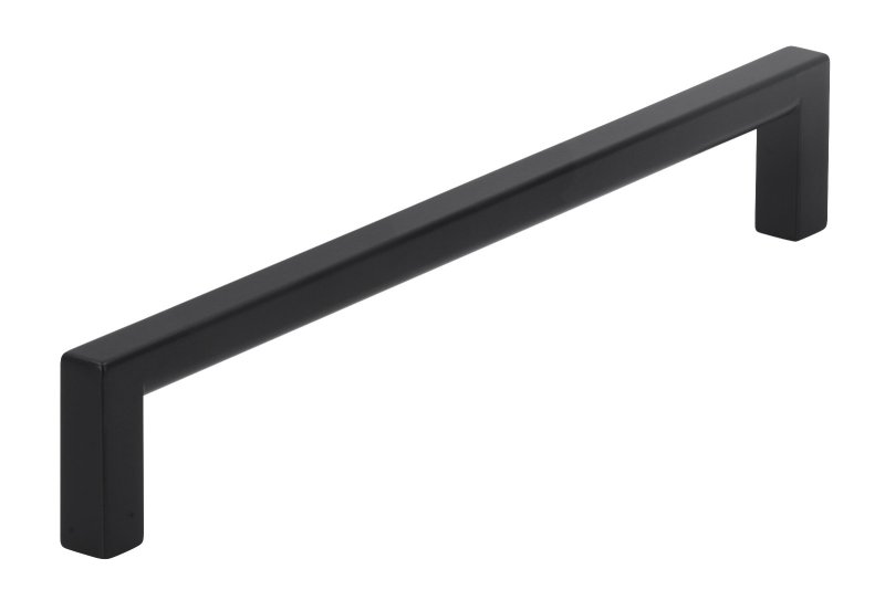 GREEP VIERKANT ZWART CC 160 MM