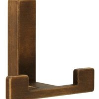 HAAK DUBBEL ZMC ANTIEK MESSING GEBORSTELD 70x64x40MM HAAK DUBBEL ZMC ANTIEK MESSING GEBORSTELD 70x64x40MM