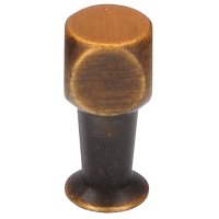 KNOP ø10MM ZAMAC / ANTIEK MESSING GEBORSTELD