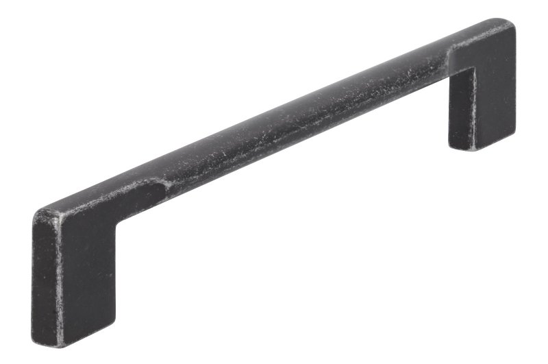 GREEP RECHT/ OVAAL ZMC 180 mm MAT IJZER-KLEUR CC 160 MM