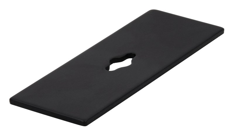 ACHTERPLAAT MAT ZWART VOOR KNOP 72 MM