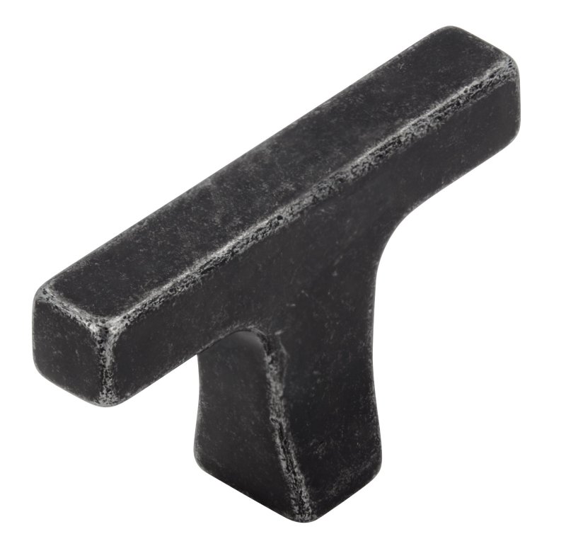 T-KNOP TROMPET MAT IJZER-KLEUR 48 MM