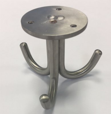 PLAFONDHAAK RVS 304 3 HAAKS ø60MM H=65MM