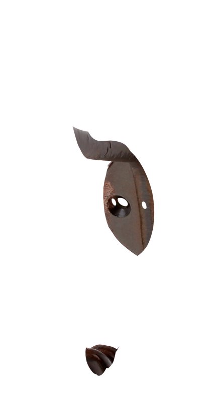 JAS/HOEDHAAK RETRO ROEST 150x35x90MM