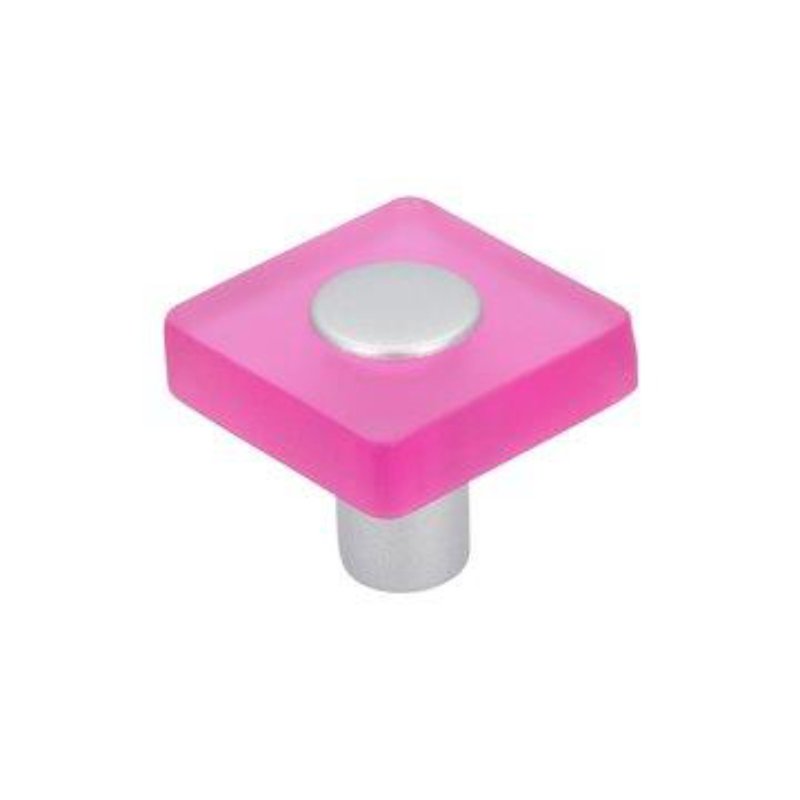 KNOP ROOS/KUNSTSTOF ALU KLEUR