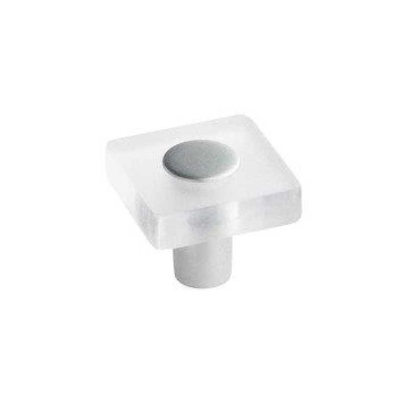 KNOP TRANSPARANT/KUNSTSTOF ALU KLEUR