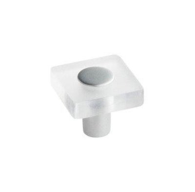 KNOP TRANSPARANT/KUNSTSTOF ALU KLEUR