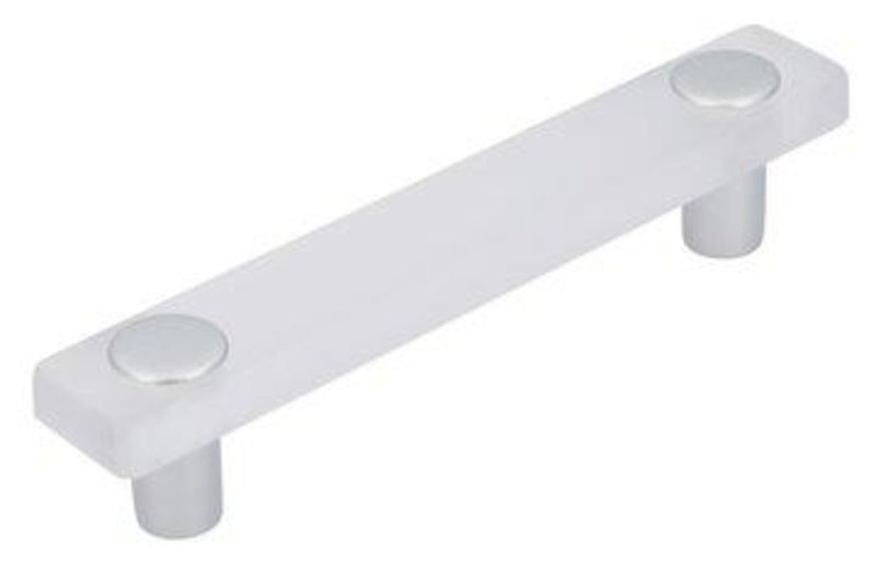 GREEP 96mm TRANSPARANT/KUNSTSTOF ALU KLEUR