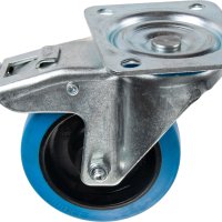 ZWENKWIEL IN ELASTISCHE RUBBER 100MM MET REM ZWENKWIEL IN ELASTISCHE RUBBER 100MM MET REM