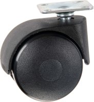 DUBBELWIEL POLYAMIDE 50MM MET PLAAT DUBBELWIEL POLYAMIDE 50MM MET PLAAT