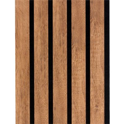 Decowall Acoustic Advanced brons eik 2600x300mm 2st