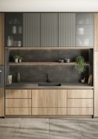 Lalegno SPC Rigid Wall BLACK GRAPHITE / Black Backing - T&G / SURFACE TRAVERTINE / WEAR LAYER 0,30 mm