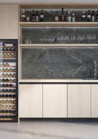 Lalegno SPC Rigid Wall BLACK MARBLE / Black Backing - T&G / SURFACE TRAVERTINE / WEAR LAYER 0,30 mm