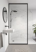 Lalegno SPC Rigid Wall WHITE MARBLE / Black Backing - T&G / SURFACE SMOOTH / WEAR LAYER 0,30 mm