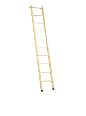 Houten ladder natuurlijk 10T