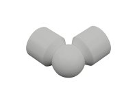 CLASSIC SPIRAL borstwering hoek kit parelgrijs/9006 CLASSIC SPIRAL borstwering hoek kit parelgrijs/9006