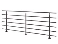 KIT PURE BLACK RAL 9005 - VLOERBEVESTIGING - 250CM KIT PURE BLACK RAL 9005 - VLOERBEVESTIGING - 250CM