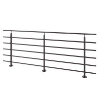 KIT PURE BLACK RAL 9005 - VLOERBEVESTIGING - 250CM KIT PURE BLACK RAL 9005 - VLOERBEVESTIGING - 250CM