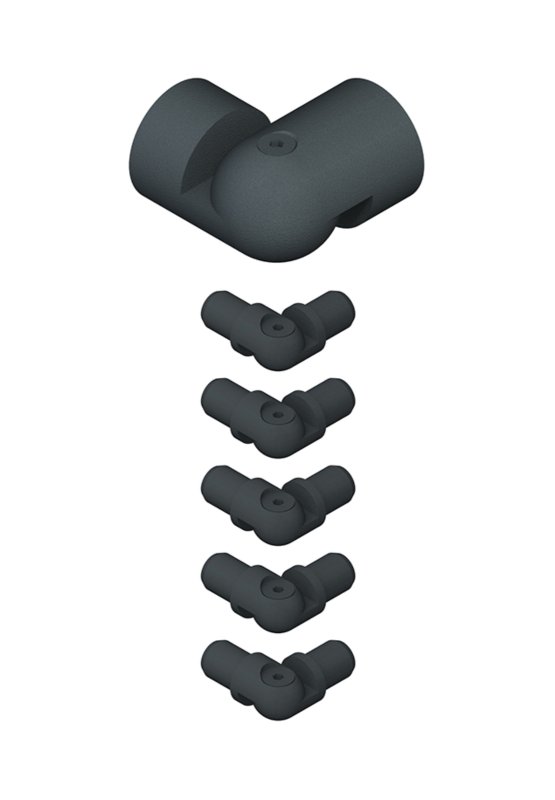 NEW RONDO hoekkit - ALU 7016 MAT TEXTUUR