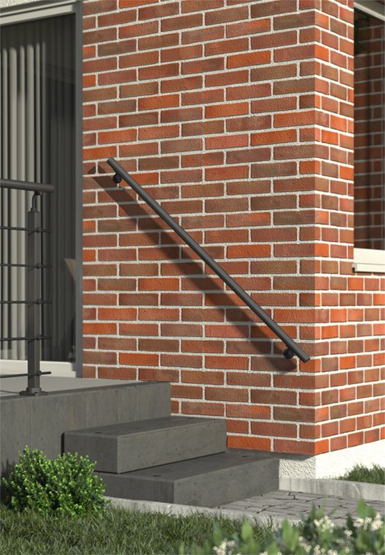 Handgreep kit, 2 M Zwart RAL 9005