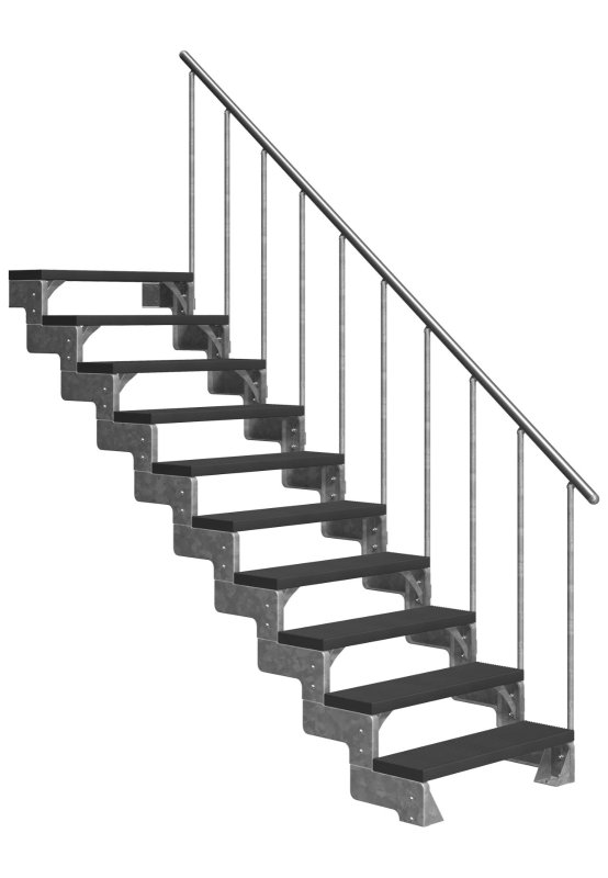 GARDENTOP Trimax® antraciet 80cm 10T + STD leuning