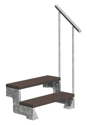GARDENTOP Trimax® bruin 100cm 2T + STD leuning