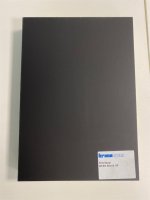 °Werkblad 4100x635x40mm Black 0190 AF 1 kant Abs