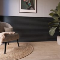 Decowall Acoustic zwart 260x30cm      2st